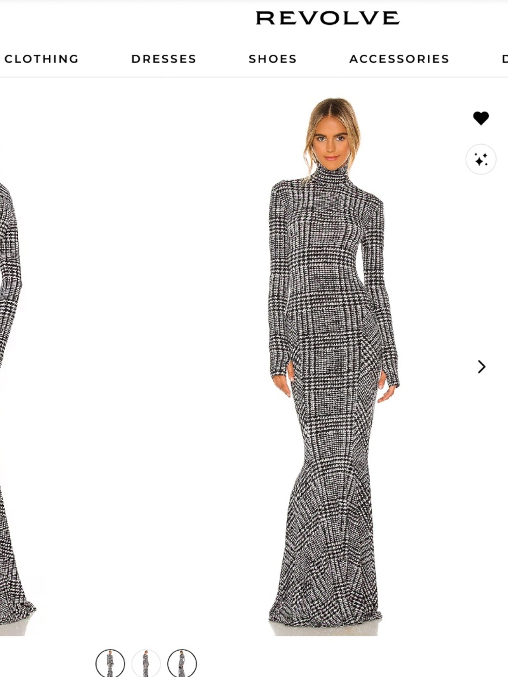 Long Sleeve Turtle Fishtail Gown Norma Kamali